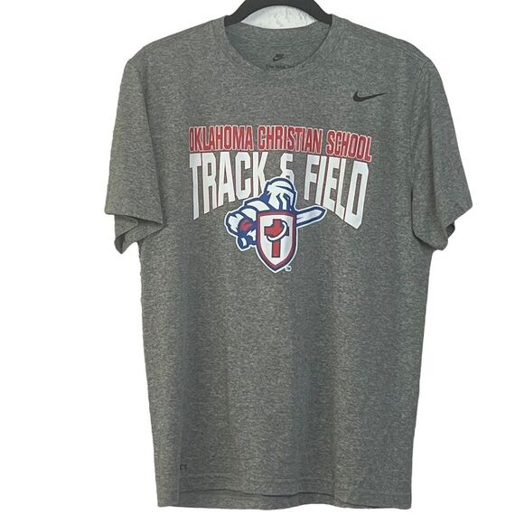 Nike Other - Nike Dri-FIT Men's T-Shirt Oklahoma Christian School Track Field Gray L Teeneger